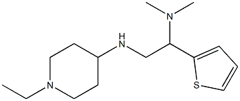 {2-[(1-ethylpiperidin-4-yl)amino]-1-(thiophen-2-yl)ethyl}dimethylamine Struktur