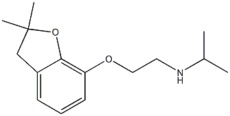 {2-[(2,2-dimethyl-2,3-dihydro-1-benzofuran-7-yl)oxy]ethyl}(propan-2-yl)amine Struktur