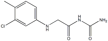 {2-[(3-chloro-4-methylphenyl)amino]acetyl}urea Struktur