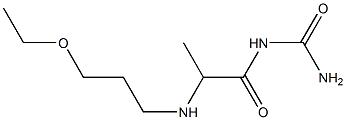 {2-[(3-ethoxypropyl)amino]propanoyl}urea Struktur