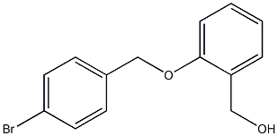 {2-[(4-bromophenyl)methoxy]phenyl}methanol Struktur