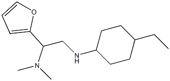 {2-[(4-ethylcyclohexyl)amino]-1-(furan-2-yl)ethyl}dimethylamine Struktur