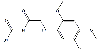 {2-[(5-chloro-2,4-dimethoxyphenyl)amino]acetyl}urea Struktur