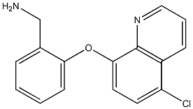 {2-[(5-chloroquinolin-8-yl)oxy]phenyl}methanamine Struktur