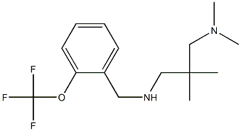 {2-[(dimethylamino)methyl]-2-methylpropyl}({[2-(trifluoromethoxy)phenyl]methyl})amine Struktur