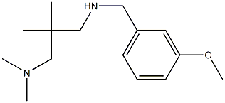 {2-[(dimethylamino)methyl]-2-methylpropyl}[(3-methoxyphenyl)methyl]amine Struktur