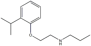 {2-[2-(propan-2-yl)phenoxy]ethyl}(propyl)amine Struktur