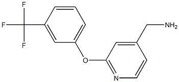 {2-[3-(trifluoromethyl)phenoxy]pyridin-4-yl}methanamine Struktur