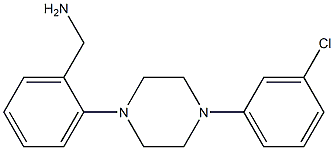 {2-[4-(3-chlorophenyl)piperazin-1-yl]phenyl}methanamine Struktur