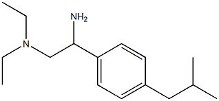 {2-amino-2-[4-(2-methylpropyl)phenyl]ethyl}diethylamine Struktur