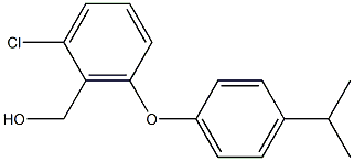 {2-chloro-6-[4-(propan-2-yl)phenoxy]phenyl}methanol Struktur