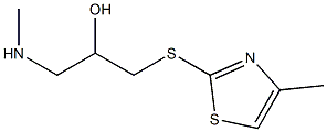 {2-hydroxy-3-[(4-methyl-1,3-thiazol-2-yl)sulfanyl]propyl}(methyl)amine Struktur