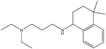 {3-[(4,4-dimethyl-1,2,3,4-tetrahydronaphthalen-1-yl)amino]propyl}diethylamine Struktur