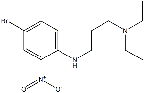 {3-[(4-bromo-2-nitrophenyl)amino]propyl}diethylamine Struktur