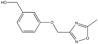 {3-[(5-methyl-1,2,4-oxadiazol-3-yl)methoxy]phenyl}methanol Struktur