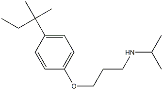 {3-[4-(2-methylbutan-2-yl)phenoxy]propyl}(propan-2-yl)amine Struktur