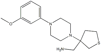 {3-[4-(3-methoxyphenyl)piperazin-1-yl]thiolan-3-yl}methanamine Struktur