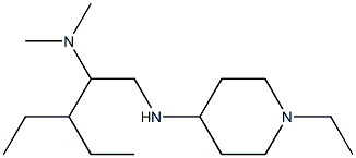 {3-ethyl-1-[(1-ethylpiperidin-4-yl)amino]pentan-2-yl}dimethylamine Struktur