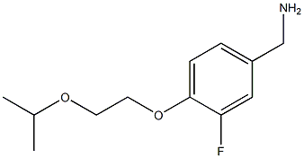 {3-fluoro-4-[2-(propan-2-yloxy)ethoxy]phenyl}methanamine Struktur