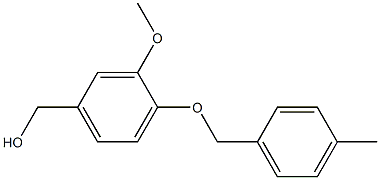 {3-methoxy-4-[(4-methylphenyl)methoxy]phenyl}methanol Struktur