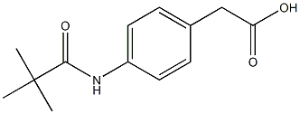 {4-[(2,2-dimethylpropanoyl)amino]phenyl}acetic acid Struktur