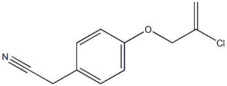 {4-[(2-chloroprop-2-enyl)oxy]phenyl}acetonitrile Struktur