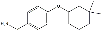 {4-[(3,3,5-trimethylcyclohexyl)oxy]phenyl}methanamine Struktur