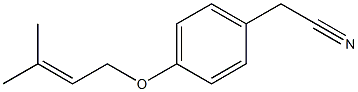 {4-[(3-methylbut-2-enyl)oxy]phenyl}acetonitrile Struktur