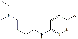 {4-[(6-chloropyridazin-3-yl)amino]pentyl}diethylamine Struktur