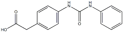 {4-[(anilinocarbonyl)amino]phenyl}acetic acid Struktur