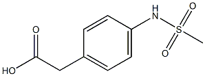 {4-[(methylsulfonyl)amino]phenyl}acetic acid Struktur