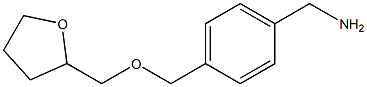 {4-[(oxolan-2-ylmethoxy)methyl]phenyl}methanamine Struktur