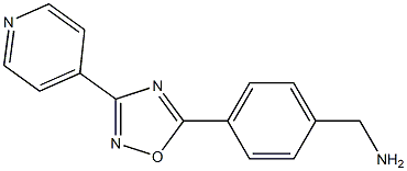 {4-[3-(pyridin-4-yl)-1,2,4-oxadiazol-5-yl]phenyl}methanamine Struktur