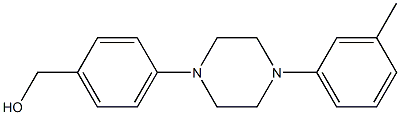 {4-[4-(3-methylphenyl)piperazin-1-yl]phenyl}methanol Struktur