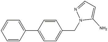 1-(1,1'-biphenyl-4-ylmethyl)-1H-pyrazol-5-amine Struktur