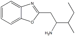 1-(1,3-benzoxazol-2-yl)-3-methylpentan-2-amine Struktur