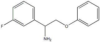 1-(1-amino-2-phenoxyethyl)-3-fluorobenzene Struktur