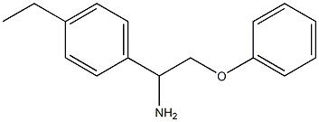 1-(1-amino-2-phenoxyethyl)-4-ethylbenzene Struktur