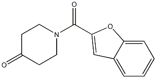 1-(1-benzofuran-2-ylcarbonyl)piperidin-4-one Struktur