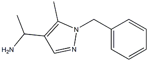 1-(1-benzyl-5-methyl-1H-pyrazol-4-yl)ethan-1-amine Struktur