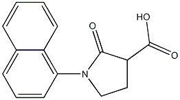 1-(1-naphthyl)-2-oxopyrrolidine-3-carboxylic acid Struktur