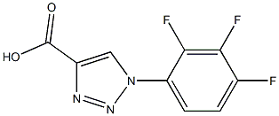 1-(2,3,4-trifluorophenyl)-1H-1,2,3-triazole-4-carboxylic acid Struktur