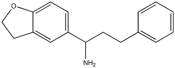 1-(2,3-dihydro-1-benzofuran-5-yl)-3-phenylpropan-1-amine Struktur