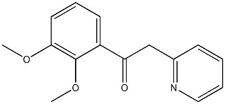 1-(2,3-dimethoxyphenyl)-2-(pyridin-2-yl)ethan-1-one Struktur