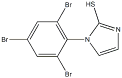 1-(2,4,6-tribromophenyl)-1H-imidazole-2-thiol Struktur