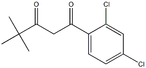 1-(2,4-dichlorophenyl)-4,4-dimethylpentane-1,3-dione Struktur