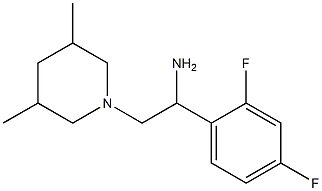 1-(2,4-difluorophenyl)-2-(3,5-dimethylpiperidin-1-yl)ethanamine Struktur