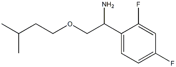 1-(2,4-difluorophenyl)-2-(3-methylbutoxy)ethan-1-amine Struktur