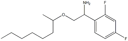 1-(2,4-difluorophenyl)-2-(octan-2-yloxy)ethan-1-amine Struktur