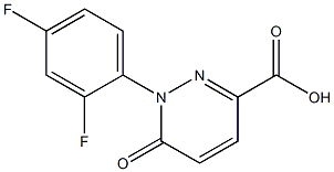 1-(2,4-difluorophenyl)-6-oxo-1,6-dihydropyridazine-3-carboxylic acid Struktur